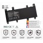 BATERIA ASUS X756U X756UW X756UQ X756UV X756U X756UJ X756UA X756UX X756UB X756UF X756UQ SERIES C21N1515 7.6V/5000mAh ASUS 13757