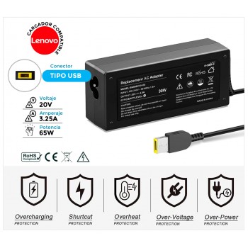 CARGADOR COMPATIBLE | 20V / 4.5A | SQUARE | 90W