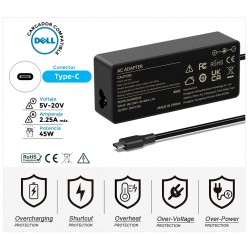 CARGADOR DELL COMPATIBLE USB-C 45W