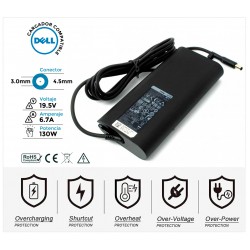 CARGADOR DELL COMPATIBLE | 19.5V / 6.7A | 4.5 x 3.0mm | 130W