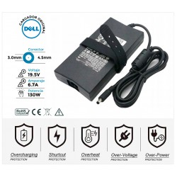 CARGADOR DELL ORIGINAL | 19.5V / 6.7A | 4.5 x 3.0mm | 130W