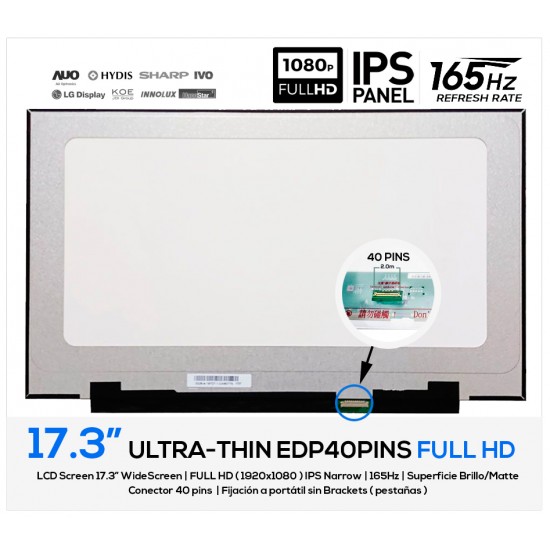 PANTALLA 17.3" | INNOLUX N173HME-GA1 (CMN1770)