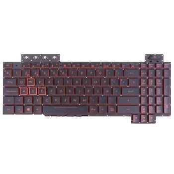 TECLADO ESPAÑOL ASUS ROG FX504 FX504GD FX504GE FX504GM FX80 FX80GM FX505 SERIES ROJO RETROILUMINADO | V170762HS1 0KNR0-661PRU00
