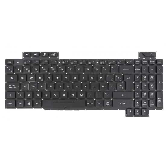 TECLADO ESPAÑOL ASUS ROG STRIX GL703G GL703GE GL703GM GL703GS SERIES NEGRO RETROILUMINADO | SP V170146BK1-SP AEB9BP00010 HP 13619