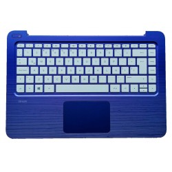 TECLADO LATINO CON PALMREST HP STREAM 13-C SERIES COLOR MORADO Y TOUCHPAD INCLUIDO | 830647-161