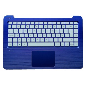 TECLADO LATINO CON PALMREST HP STREAM 13-C SERIES COLOR MORADO Y TOUCHPAD INCLUIDO | 830647-161