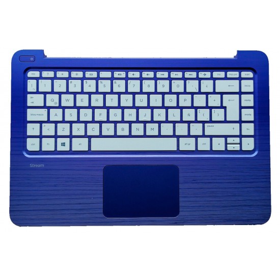 TECLADO LATINO CON PALMREST HP STREAM 13-C SERIES COLOR MORADO Y TOUCHPAD INCLUIDO | 830647-161 HP 13623