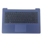 TECLADO LATINO CON PALMREST HP STREAM 14-CB SERIES COLOR AZUL Y TOUCHPAD INCLUIDO | L58502-161 HP 13624