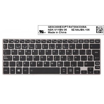 TECLADO ESPAÑOL TOSHIBA PORTEGE Z30 SERIES RETROILUMINADO