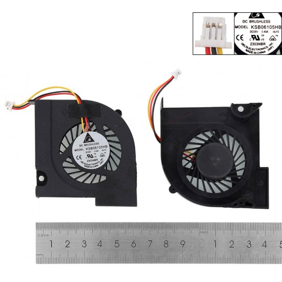 VENTILADOR CPU HP PAVILION DV3-4000 CQ32 SERIES HP 02218