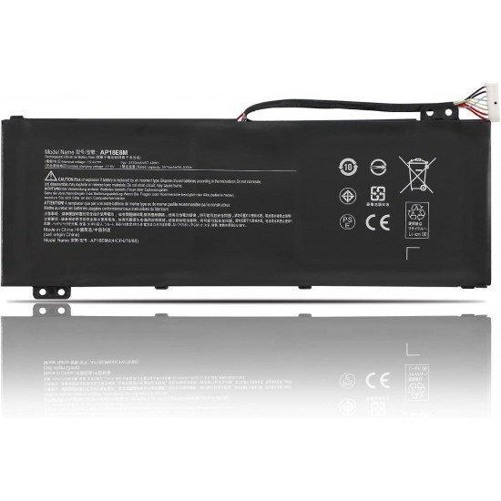 BATERIA ACER NITRO 5 AN515-54 AN515-43 ASPIRE A715-74G PREDATOR TRITON 300 PT315-51  CONCEPTD 3 5 PRO SERIES | AP18E7M AP18E8M | 14.8V · 3620MAH