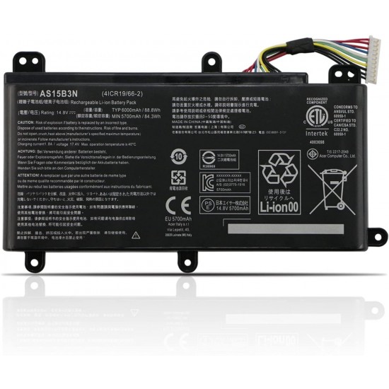 BATERIA ACER PREDATOR 15 G9-591 17 G5-793 G9000 SERIES | AS15B3N KT.00803.004 KT.00803.005 ACER 12544