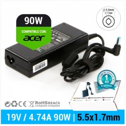 CARGADOR ACER COMPATIBLE ASPIRE 1825PTZ TIMELINE 1825PTZ SERIES