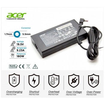 CARGADOR ACER 180W ORIGINAL | 19V / 9.23A | 5.5 x 1.7mm