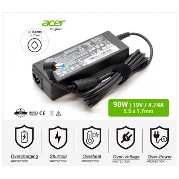 CARGADOR ACER ORIGINAL | 19V / 4.74A | 5.5 x 1.7mm | 90W