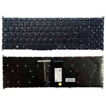 TECLADO ESPAÑOL ACER ASPIRE 5 A515 A715 A315-54 A315-54G A315-55 A315-55G A515-52 A515-53 A515-54 A615-51 SERIES NEGRO SIN MARCO