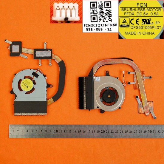 VENTILADOR CPU CON DISIPADOR ACER ASPIRE R3-471T R3-471TG R3-431T SERIES | DFS531005PL0T ACER 08444