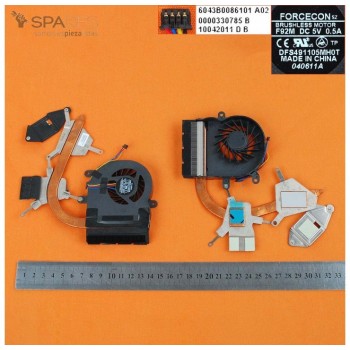 VENTILADOR CPU CON DISIPADOR ACER TRAVELMATE 8372T TM8732 SERIES | DFS491105MH0T F92M