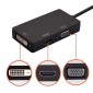 ADAPTADOR 3 EN 1 DISPLAYPORT A HDMI/DVI/VGA | NEGRO OEM 05791