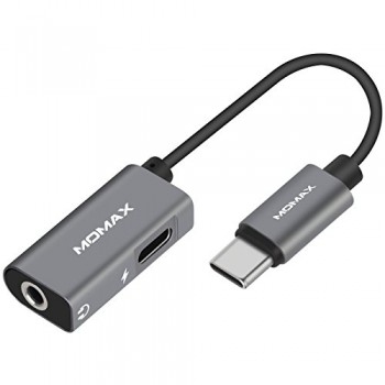 ADAPTADOR 2 EN 1 USB 3.1 TIPO C A DC JACK AUDIO 3.5mm