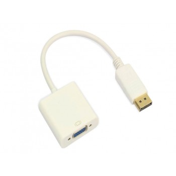 ADAPTADOR DISPLAYPORT A VGA - M/H | BLANCO
