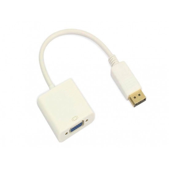 ADAPTADOR DISPLAYPORT A VGA - M/H | BLANCO OEM 05128
