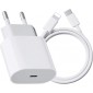 APPLE ADAPTADOR DE CORRIENTE USB 20W USB-C + CABLE USB-C A LIGHTNING APPLE 31999