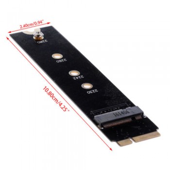 ADAPTADOR M.2 (NGFF) SSD 7+17 PINS | APPLE MACBOOK AIR A1465 A1466 A1369 A1370 AÑO 2012