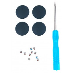 PIES / SOPORTES DE SILICONA Y KIT DE TORNILLOS MACBOOK PRO A1398 A1502 A1425 | INCLUYE DESTORNILLADOR