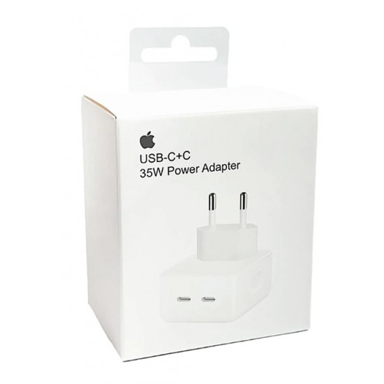 APPLE ADAPTADOR DE CORRIENTE 35W CON 2 PUERTOS USB-C
