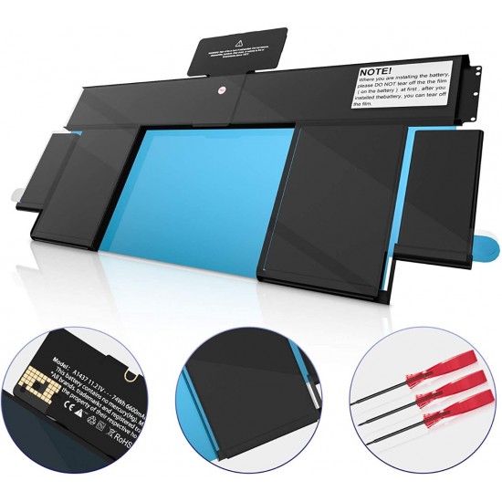 BATERIA APPLE A1437 COMPATIBLE MACBOOK PRO RETINA 13 A1425 AÑOS 2012/2013 11.21V · 6600mAh / 74Wh