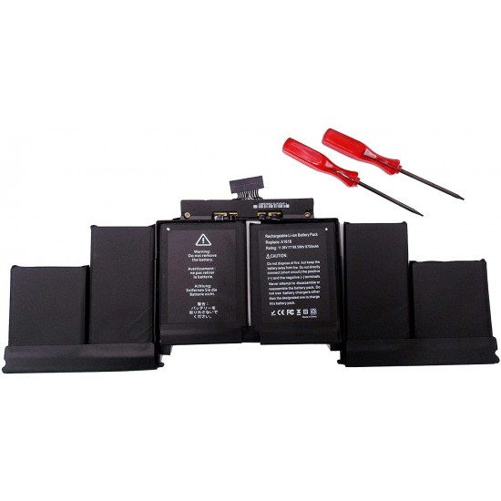 BATERIA APPLE A1618 COMPATIBLE MACBOOK PRO RETINA 15 A1398  ( MEDIADOS 2015 ) 11.36V · 6755mAh / 99.5Wh
