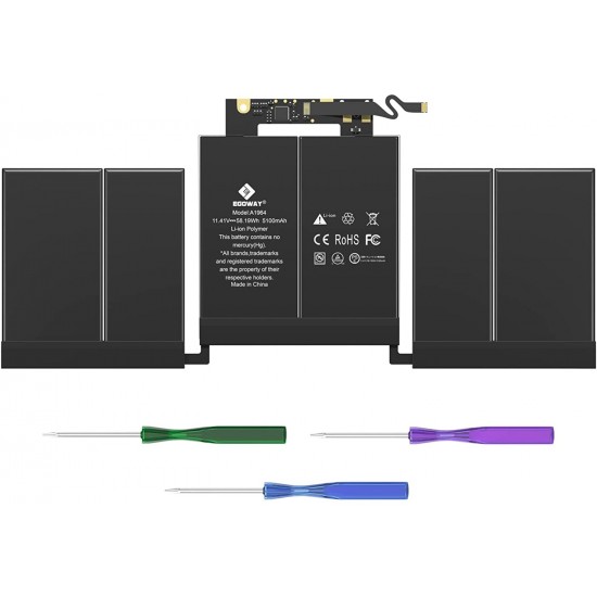 BATERIA APPLE A1964 A1989 COMPATIBLE MACBOOK PRO 13 TOUCH VERSION ( 2018 ,2019 ) 11.41V · 5083mAh / 58Wh