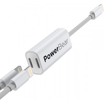 ADAPTADOR LIGHTNING 2 EN 1 PARA IPHONE 7 / 8 / X SONIDO Y CARGA A LA VEZ
