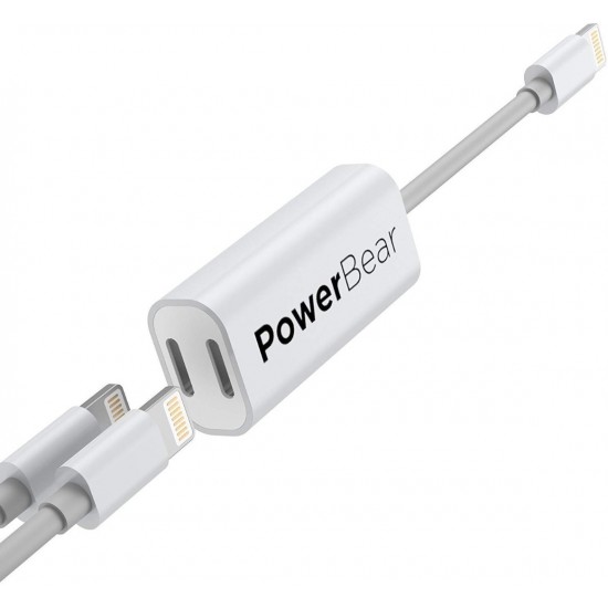 ADAPTADOR LIGHTNING 2 EN 1 PARA IPHONE 7 / 8 / X SONIDO Y CARGA A LA VEZ APPLE 09544