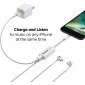 ADAPTADOR LIGHTNING 2 EN 1 PARA IPHONE 7 / 8 / X SONIDO Y CARGA A LA VEZ APPLE 09544