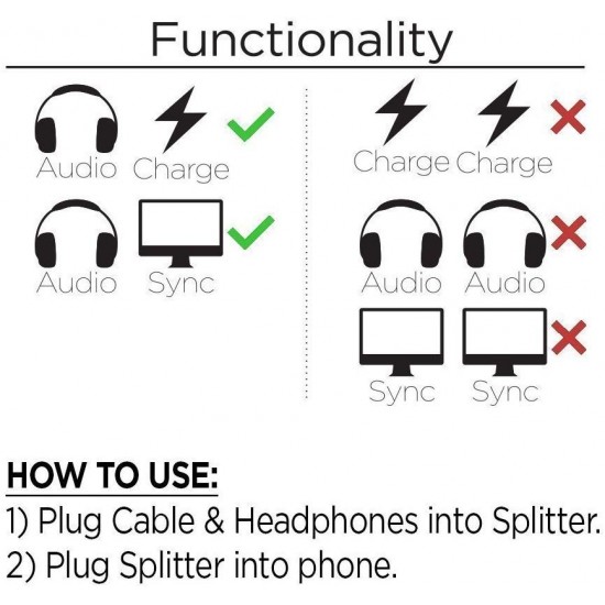 ADAPTADOR LIGHTNING 2 EN 1 PARA IPHONE 7 / 8 / X SONIDO Y CARGA A LA VEZ APPLE 09544