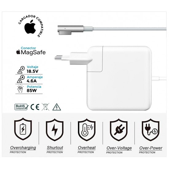 CARGADOR APPLE COMPATIBLE 85W MAGSAFE MACBOOK PRO 15