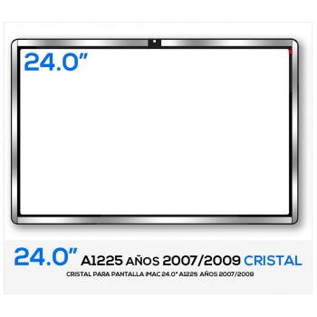 CRISTAL PANTALLA iMAC 24.0" A1225 AÑOS 2007/2009 | 922-8874 922-8469 661-4989