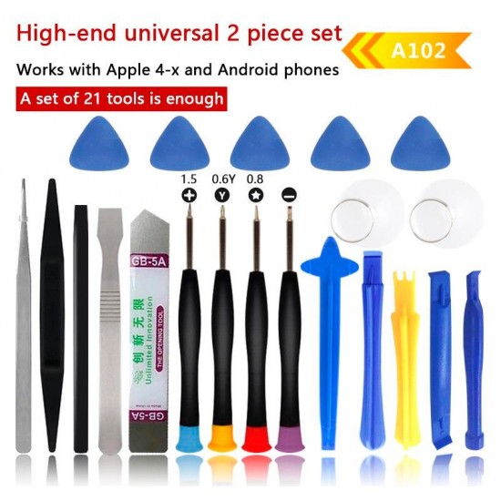 KIT DE HERRAMIENTAS 21 EN 1 PARA SMARTPHONES TABLETS PORTATILES OEM 11364