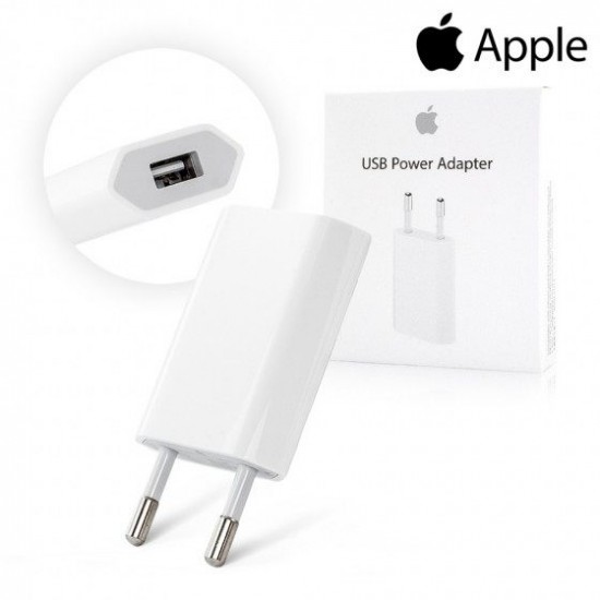 APPLE ADAPTADOR DE CORRIENTE USB 5W + CABLE LIGHTING 1M. | MD814CH/A APPLE 08055