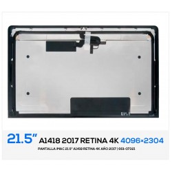 PANTALLA 21.5" 4K LED APPLE IMAC A1418 2017 | 661-07321 LM215UH1(SD)(B1)