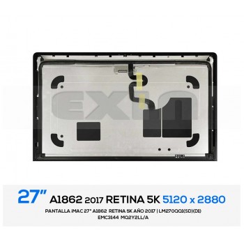 PANTALLA iMAC 27" A1419 A1862 RETINA 5K 2019 | LM270QQ1 (SD)(D1)