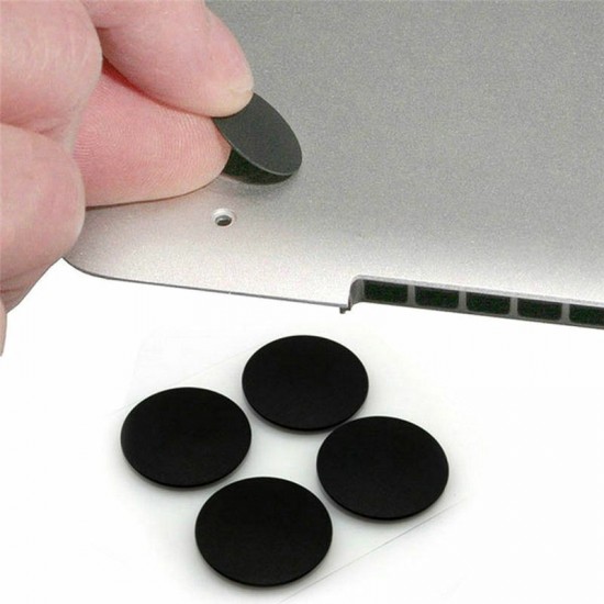 PIES / SOPORTES DE SILICONA MACBOOK AIR A1370 A1369 A1466 A1465 SERIES | INCLUYE TORNILLOS Y DESTORNILLADOR APPLE 07784