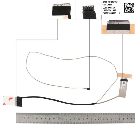 CABLE FLEX DE PANTALLA ASUS X751S F751L F751LJ K751M SERIES | 1422-02A10AS ASUS 11674