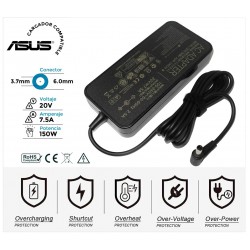 CARGADOR ASUS COMPATIBLE | 20V / 7.5A | 6.0 x 3.7mm | 150W