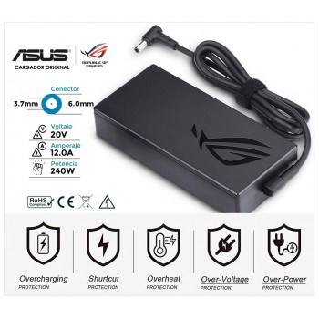 CARGADOR ASUS ROG 240W ORIGINAL | 20V / 12.0A - 6.0 x 3.7mm