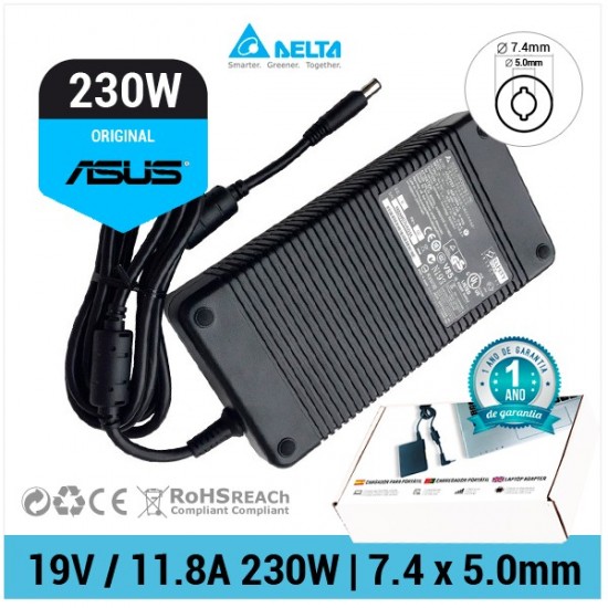 CARGADOR ASUS ORIGINAL | 19.5V / 11.8A | 7.4 x 5.0mm | 230W ASUS 11362