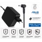 CARGADOR ASUS COMPATIBLE | 19V / 3.42A | 4.0 x 1.35mm | 65W DIRECTO A PARED ( SIN CABLE ) ASUS 01805DP