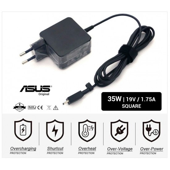 CARGADOR ASUS ORIGINAL | 19V / 1.75A | SMALL SQUARE | 35W ASUS 07432
